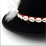Goralský ľudový klobúk - mušličky