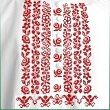 Vyšívaná košeľa FRANTIŠEK - červená varianta výšivky