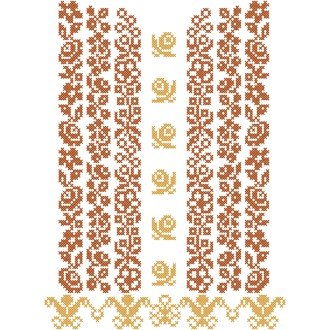 Šarišská košeľa FRANTIŠEK - farebná varianta: hnedá tmavá (meď) - hnedá svetlá (bronz)