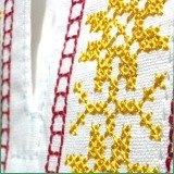 Vyšívaná košeľa KRIŠTOF - žltá ľudová výšivka