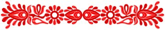 Vyšívaný opasok BOHUMILA s Voderadskou výšivkou - farebná varianta: červená svetlá - červená tmavá