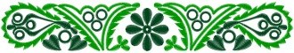 Vyšívaný opasok ku ženskému kroju ĽUBICA - farebná varianta: zelená tmavá - zelená svetlá